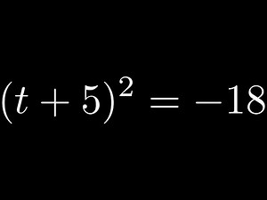Learn how to solve a quadratic equation with the square root property