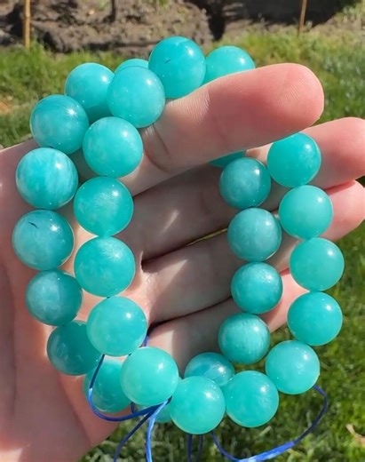 Peruvian Amazonite Bracelet | Luxury Crystal Bracelet | Gem Amazonite Crystal Beaded Bracelet | Peruvian Gem Amazonite Beaded Bracelet 12mm - Etsy