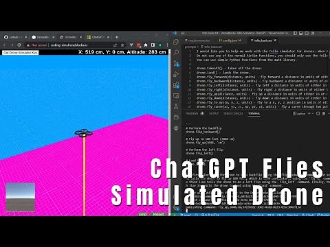 ChatGPT Flies a Tello Drone with Python in the DroneBlocks Simulator