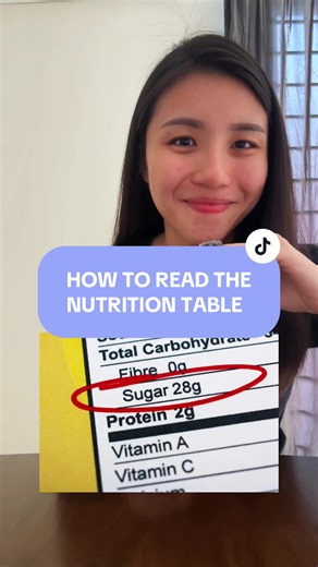 How to read the nutrition table? Compare the columns and understand the key nutrients. Always read the nutrition table so you know what you’re really eating — you might be taking in more carbs and sugars than you realise!
