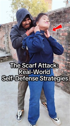 The Scarf Attack: Real-World Self-Defense Strategies #selfdifence #kravmaga #tutorial #martailarts