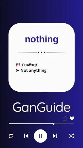 A1 English Word: NOTHING | Meaning & Pronunciation