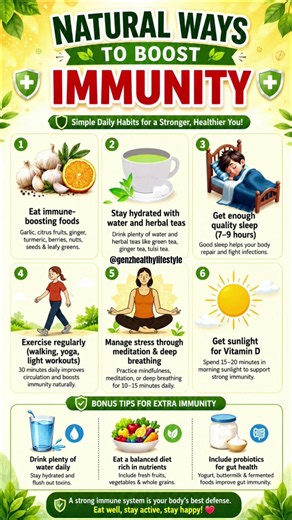 Boost Your Immunity Naturally 🛡️ | 9 Daily Habits for a Strong Immune System | Health Tips 2026