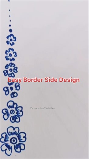 Amazing Side Border design ❤️ Paper Side design 1 DIY #ytshort