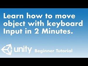 Learn how to move an object with keyboard Input in 2 Minutes. Unity Beginner Tutorial.