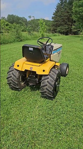Cub Cadet 1872 with new V61 rib tires! #cubcadet #gardentractor