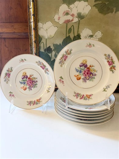 Eight Vintage Noritake "colton" Bread and Butter Plates, Floral Pattern, Gold Band Fine China, the Gilded Tassel, 1950's Dining - Etsy