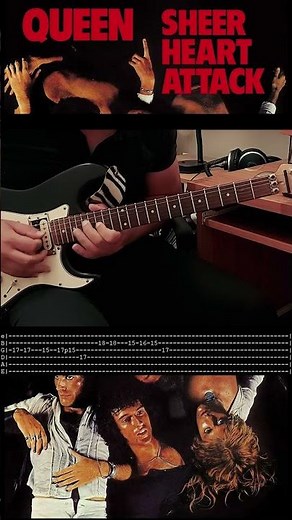 QUEEN - Killer queen (guitar solo TABS) #shorts #queen