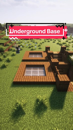 Build a Wooden Underground Base in Minecraft Tutorial