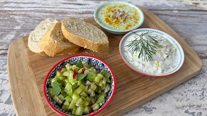 Rezepte: Verschiedene Gurken-Dips: Raita, Zaziki und Gurkensalsa