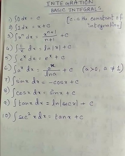 Basic Integral Formula