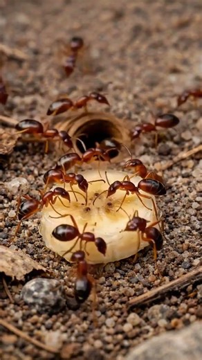 Pharaoh Ants vs. Banana Slice | Macro Nature Documentary #PharaohAnts #ants #nature #insects