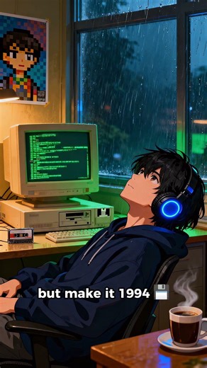 what coding looked like before the internet 💻 #lofi #studybeats #nostalgia