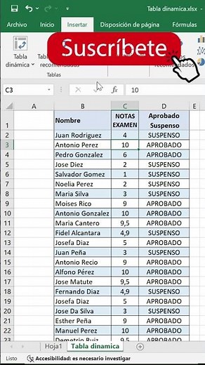 Crea una tabla dinámica con #excel #tutorial #excelbasico