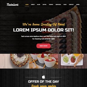 Recipe Blog Website Template - TemplateOnWeb