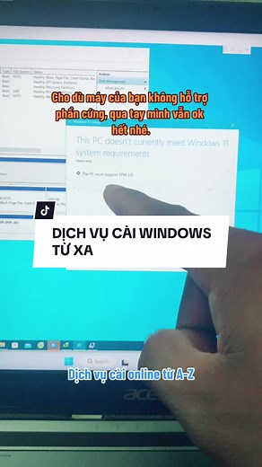 Cài windows online cực kỳ nhanh và an toàn 100% cho dữ liệu. Nhận mọi kèo cài win cho dù máy không hỗ trợ phần cứng. #càiwin #càiwin11 #cáchcàiwinchomáykhônghỗtrợ #hướngdẫncàiwin #usbcàiwin #càiwinonline #càiwintừxa #mởkhoábitlocker