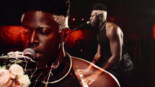 The captivating, genre-defying Moses Sumney makes his U.S. television debut with this performance of a brand new song off his upcoming double album, “græ.” | The Late Show with Stephen Colbert