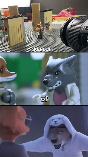 The Bad Guys - Diane Foxington Motivates Mr. Wolf in LEGO Animation