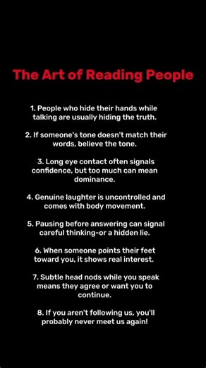 How to Read People Like a Psychologist