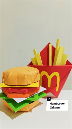 Delicious Burger Origami Tutorial for Art Enthusiasts