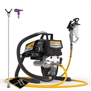 Wagner ProSpray 3.21 Paint Sprayer Skid Plus - Includes 24" Spray Tip Extension Pole and Fine Finish Tip 310