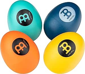 Meinl Percussion Egg Shakers — NOT MADE IN CHINA — 4-Piece Musical Hand Shaker Set with 4 Volume Levels