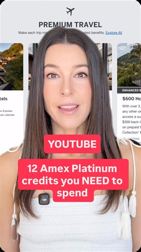 Rachel | Points & Miles ✈️ | Comment “LINK” and I’ll DM you the full YouTube breakdown of the 12 credits you have to spend to maximize the value of the American Express... | Instagram