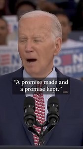 President Joe Biden punctuated a campaign speech in Philadelphia with the phrase “a promise made and a promise kept,” when chronicling several actions his administration has taken. But in a few cases, he hasn’t kept the promise or he misleadingly described his accomplishments. Get the full story here: https://www.factcheck.org/2024/06/factchecking-bidens-promises-kept/ | FactCheck.org