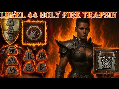 Level 44 Holy Fire Aura Trapsin – Insanely Strong in Diablo 2 Resurrected