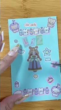Tu nombre con stickers¿es el tuyo? #art #paper #name #doll #friends