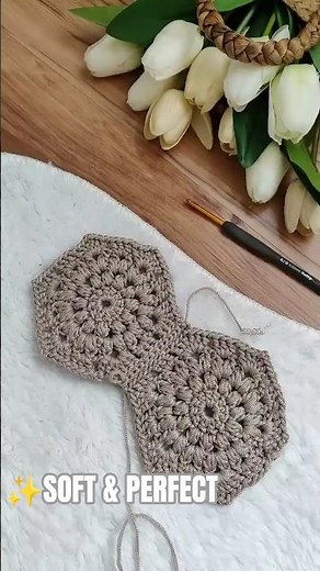 Crochet Hexagon Join - Satisfying step by step 🧶✨