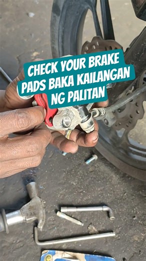 Always Check your Brake pads #brakepads #brakepadreplacement #shortsvideo #riderschannel #motovlog