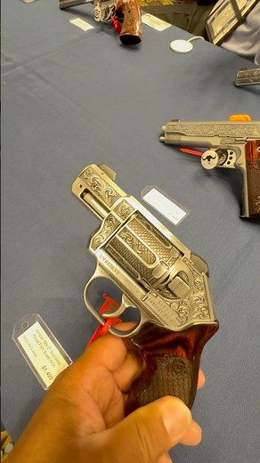 Colt Revolver at Gun Engravers Show -Firearms Engravers Guild of America #guns #gunshow