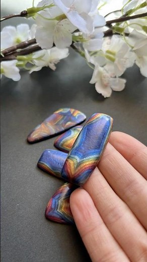 I tried to make Rainbow Obsidian with Polymer Clay & Discovered a New Polymer Clay Technique