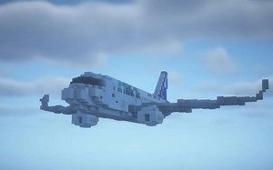 【Minecraft建筑教程】如何建造Airbus A320 neo_我的世界