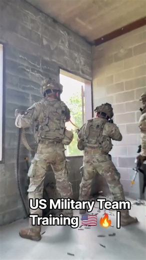 US Military Team Training 🇺🇸🔥 | Machine Gun Practice #Shorts#foryou #USMilitary #MilitaryTraining