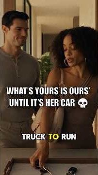 If marriage means sharing everything, why can't he drive her car. Drop your take below.