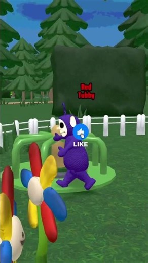 Hungry Blue Tubby Chases Thief 🤣 #roblox #shorts