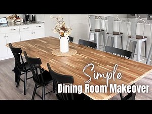 SIMPLE DINING ROOM MAKEOVER!