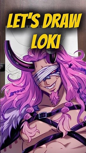 Let’s draw Loki🔥| #anime #animemalayalam #howtodrawnaruto #onepiece #minatonamikaze