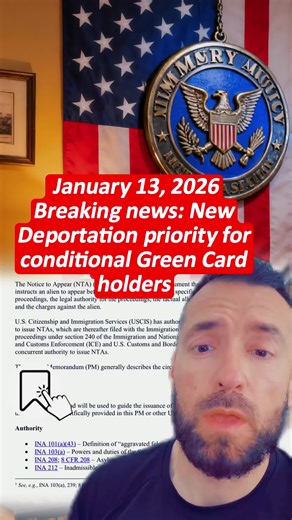 Attention Conditional Green Card Holders 🚨 Important update on immigration rules: If you're a conditional green card holder, here's what you need to know: 1️⃣ If your application to remove conditions is denied, you may face deportation. 2️⃣ Failure to successfully remove conditions on your green card could also result in removal. 3️⃣ Denial of your green card due to fraud or misrepresentation at the interview could lead to removal. Stay informed and take the necessary steps to secure your statu