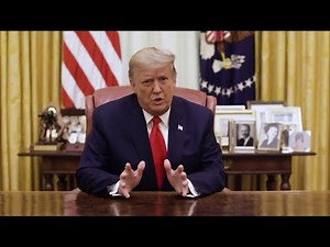 「暴力と破壊行為はこの国では認められない」 トランプ氏がビデオで演説