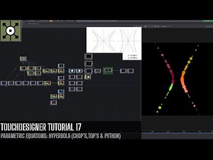 TouchDesigner Tutorial 17 - Parametric Equations: Hyperbola (CHOP's,TOP's & Python)