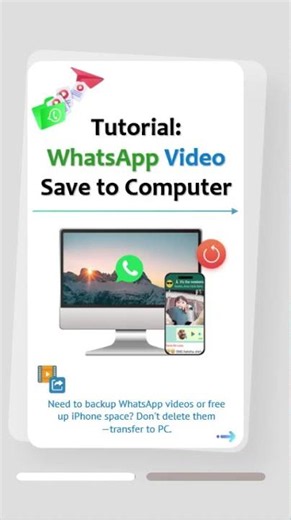 Transfer WhatsApp Videos from iPhone to PC Without Losing Quality!#datatransfer #whatsappvideo