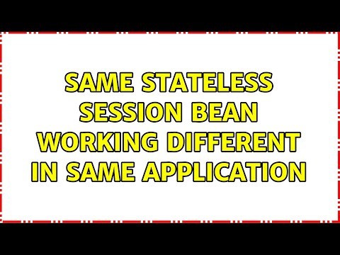Same stateless session bean working different in same application