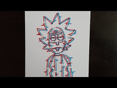 How to draw glitch effect cartoons very easy!step by step.