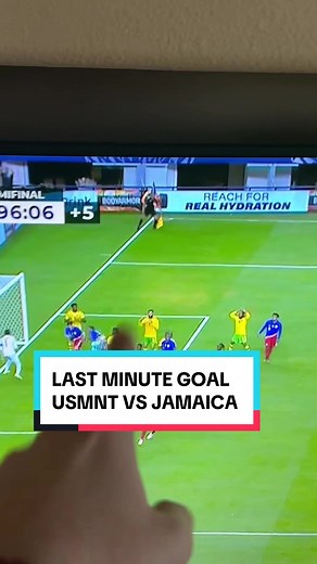 Last Minute Goal Drama: USMNT vs. Jamaica Soccer Match