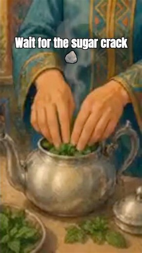 Wait for the sugar crack 🪨 — Traditional Moroccan tea ritual