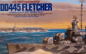 【搬运】 田宫tamiya 1/350 美国海军驱逐舰弗莱彻 USS DD445 FLETCHER 成品展示