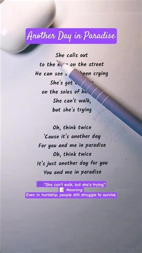 Easy English Karaoke | Another Day in Paradise – Sing & Learn English